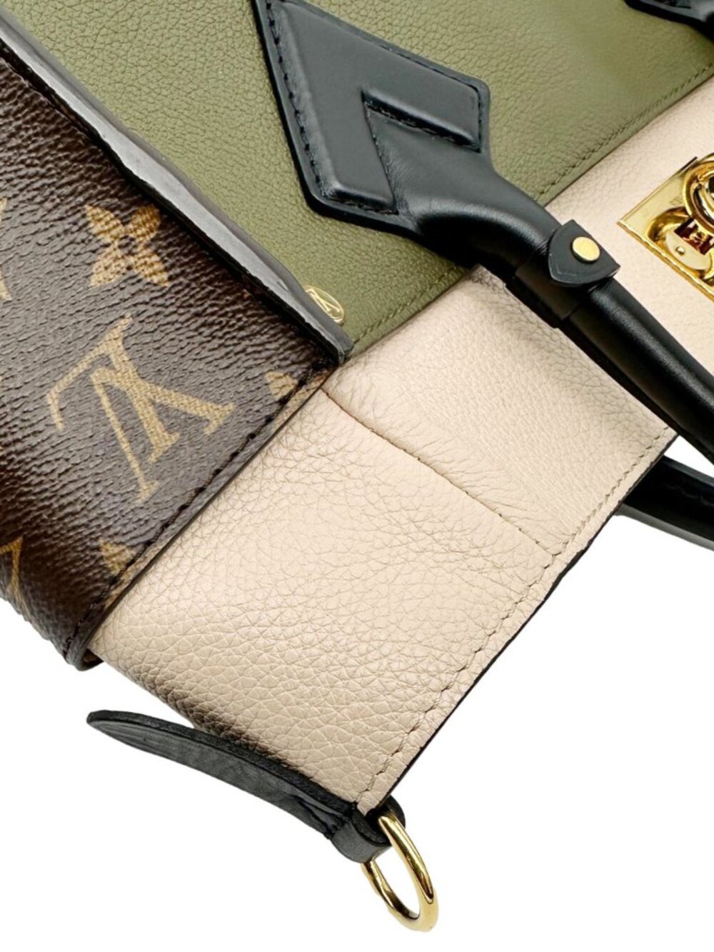 Louis Vuitton  On My Side MM Monogram Canvas Satchel Bag Cream - Picture 9 of 13